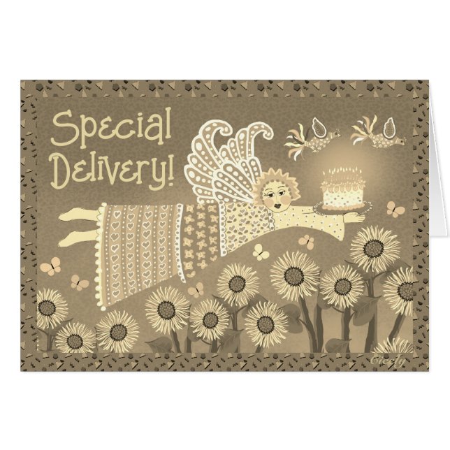 Special Delivery Birthday card (Front Horizontal)
