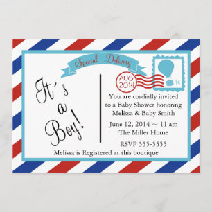 Special Delivery-Boy Invitation