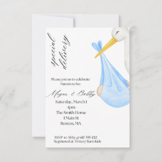 Special Delivery Boy Invitation