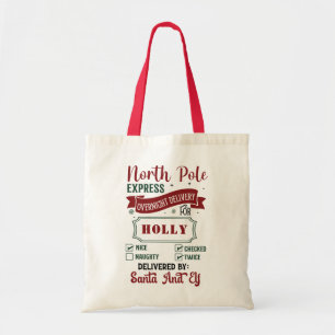 Special Delivery Christmas Santa Sack Tote Bag