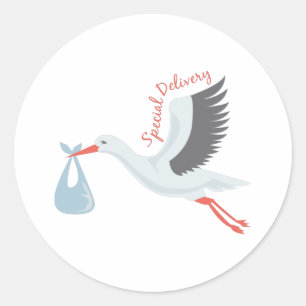 Special Delivery Classic Round Sticker