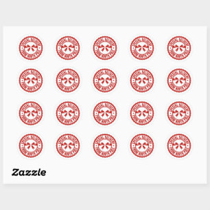 Special Delivery From North Pole Classic Round Sticker