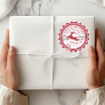 Special Delivery From Santa Christmas Gift Classic Round Sticker<br><div class="desc">A special delivery has arrived from Santa! These Christmas gift labels include a space to write who the gift is for.</div>