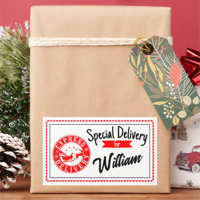 Special delivery from santa Christmas gift  Sticker (Holiday)