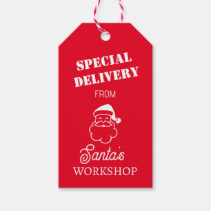 Special delivery from Santa's workshop Christmas Gift Tags
