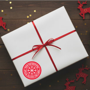 Special delivery from the North Pole Christmas Classic Round Sticker