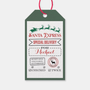 Special Delivery   Gift Tags from Santa North Pole