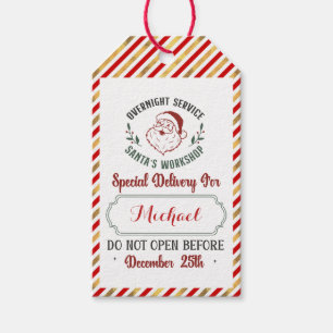 Special Delivery Gift Tags from Santa North Pole