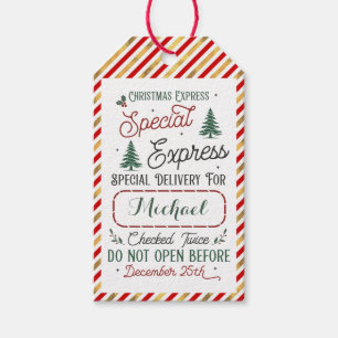 Special Delivery   Gift Tags from Santa North Pole