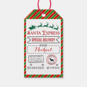Special Delivery   Gift Tags from Santa North Pole