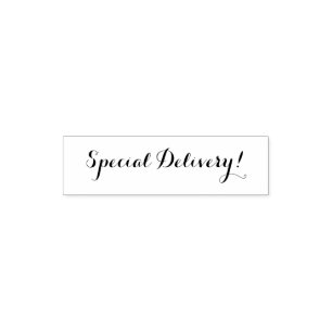 Special Delivery Hand Stamper   Customized Self-inking Stamp