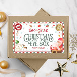 Special Delivery North Pole Christmas Eve Box Sticker<br><div class="desc">Special Delivery North Pole Christmas Eve Box Rectangular Sticker.</div>