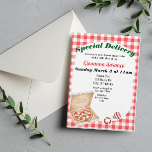 Special Delivery, Pizza Baby Shower Invitation