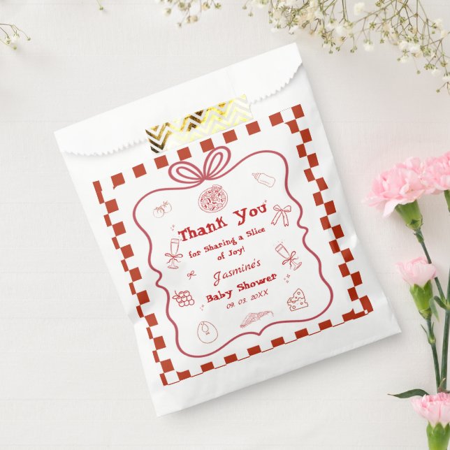 Special Delivery Pizza Baby Shower Party Favour Bag (Sealed)
