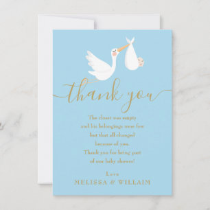 Special Delivery Thank You Baby Shower / Sprinkle Card