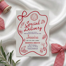 Special Delivery Whimsical Baby Shower Invitation