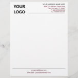 Special Design Your Colours Letterhead with Logo<br><div class="desc">Your Colours and Font - Simple Personalized Business Office Letterhead with Logo - Add Your Logo - Image / Business Name - Company / Address - Contact Information - Resize and move or remove and add elements / image with customization tool. Choose / add your favourite elements and text colours...</div>