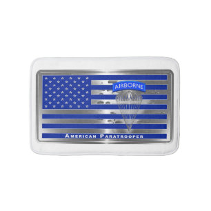 Special Designed American Paratrooper Flag Bath Mat