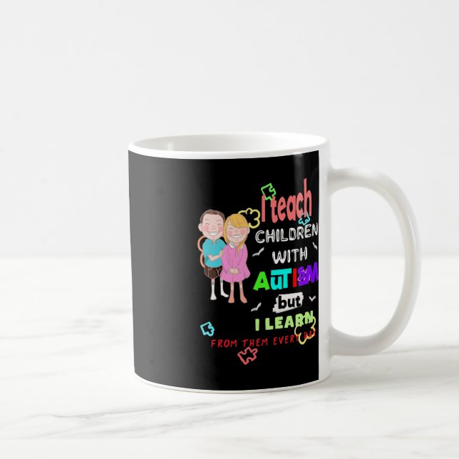 Special Ed SPED Teacher Teach Cool Autism Awarenes Coffee Mug (Right)