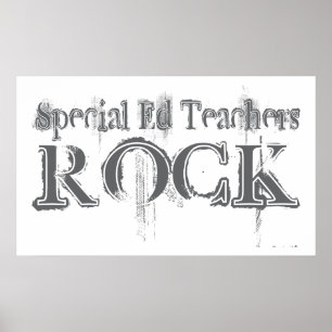 Special Ed Teachers Rock Poster