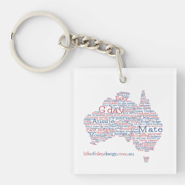Special Edition Aussie Slang Keyring (Front)