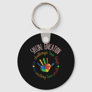 Special Education And Autism Awareness Teacher Keychain