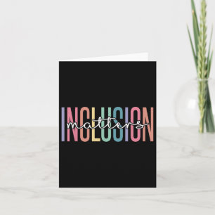 Special Education Autism Awareness Teacher Inclusi Card