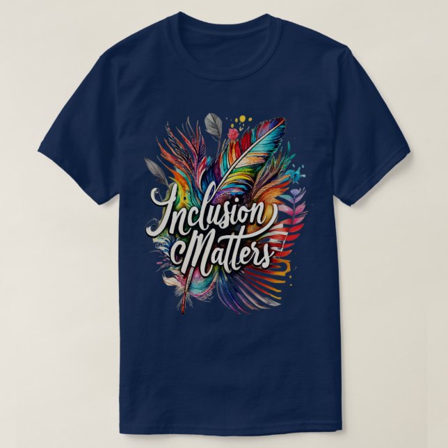 Special Education Autism Awareness Teacher Inclusi T-Shirt (Design Front)