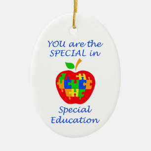 Special Education Ceramic Ornament