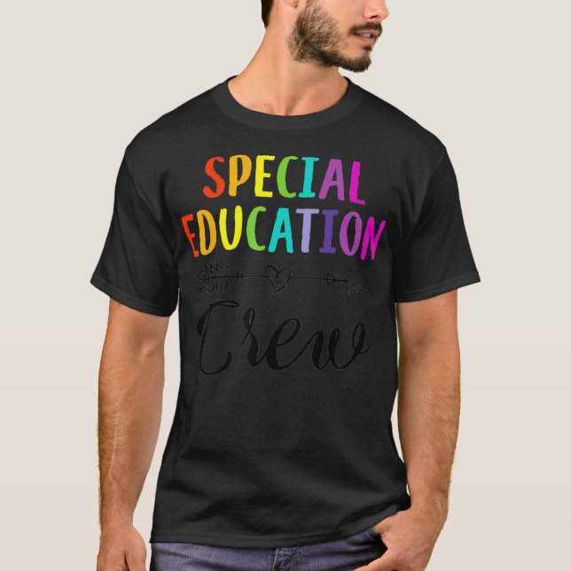 Special Education Crew Funny Back to School Teache T-Shirt (Front)