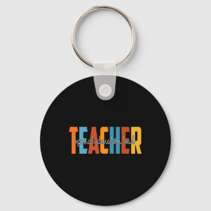 Special Education Lead Teacher Autumn Love Fall Th Keychain