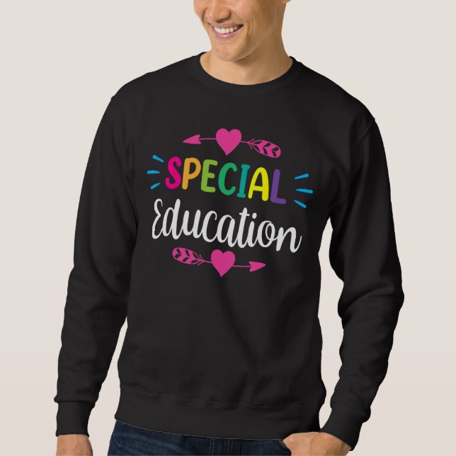 Special Education Sped Teacher Cute Awareness Sweatshirt (Front)