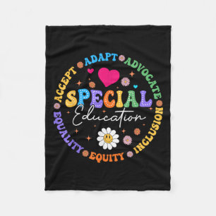 Special Education Squad Dream Team Sped Teacher Ap Fleece Blanket