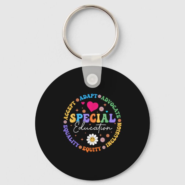 Special Education Squad Dream Team Sped Teacher Ap Keychain (Front)