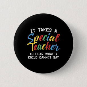 Special Education Teacher Cute Autism Awareness Gi 2 Inch Round Button