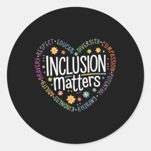 Special Education Teacher Inclusion Problems Autis Classic Round Sticker