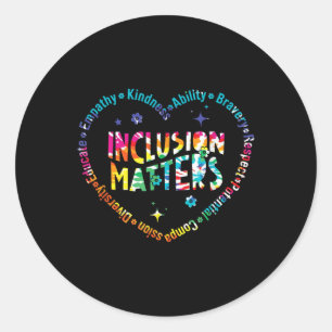 Special Education Teacher Inclusion S Autism _1  Classic Round Sticker