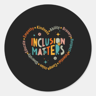 Special Education Teacher Inclusion S Autism Aware Classic Round Sticker