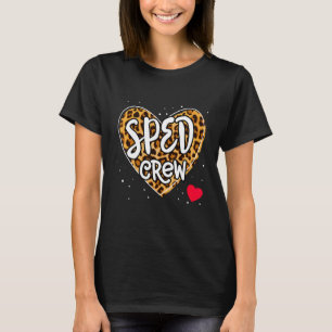 Special Education Teacher Leopard Special Ed Crew  T-Shirt