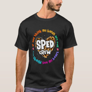 Special Education Teacher Leopard Special Ed Crew T-Shirt