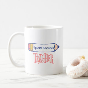 Special Education Teacher Pencil Design Coffee Mug
