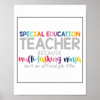Special Education Teacher Posters