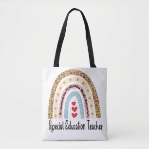 Special Education Teacher Rainbow Leopard - Sped Tote Bag