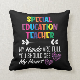 Special Education Teacher School Educator Teaching Throw Pillow
