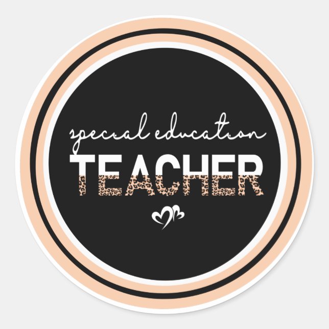Special Education Teacher SPED  Classic Round Sticker (Front)