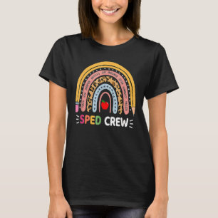 Special Education Teacher Sped Crew Boho Rainbow L T-Shirt