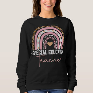 Special Education Teacher Sped Ed Sped Leopard Rai Sweatshirt