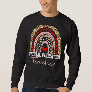 Special Education Teacher Sped Ed Sped Leopard Rai Sweatshirt