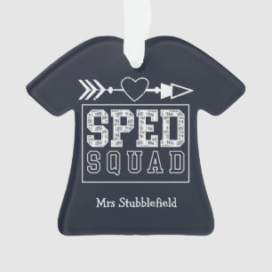 Special Education Teacher SPED Squad Personalized Ornament