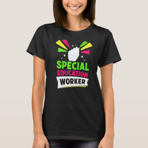 Special Education Worker Cute Teacher Awareness Sp T-Shirt